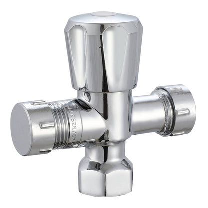 Evekare Chrome Double Mini Cistern Stop Tap - 15 x 15mm