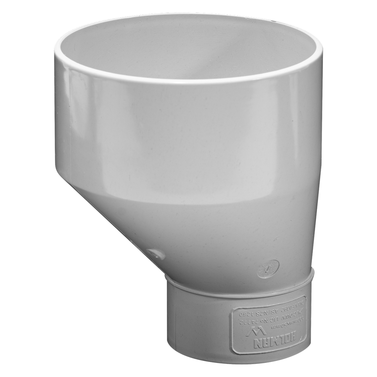 Holman DWV PVC Level Invert 100 x 50mm Taper Sewer Connection