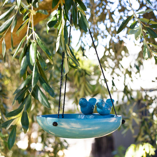 Northcote Pottery Seville Bird Feeder - 31 x 12cm - Teal