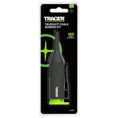 Tracer Trueshot Deep Hole Chalk Spray Marker - 250 Shots - Green - 100mm