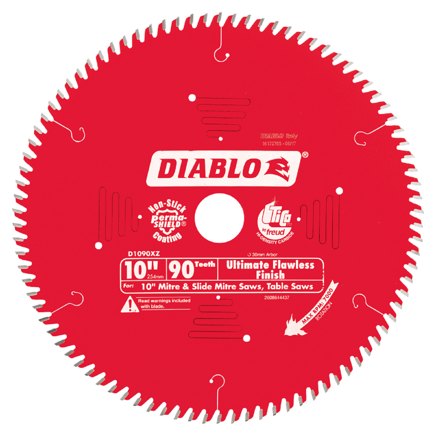 Diablo Circular Saw Blade - 254mm - 90T