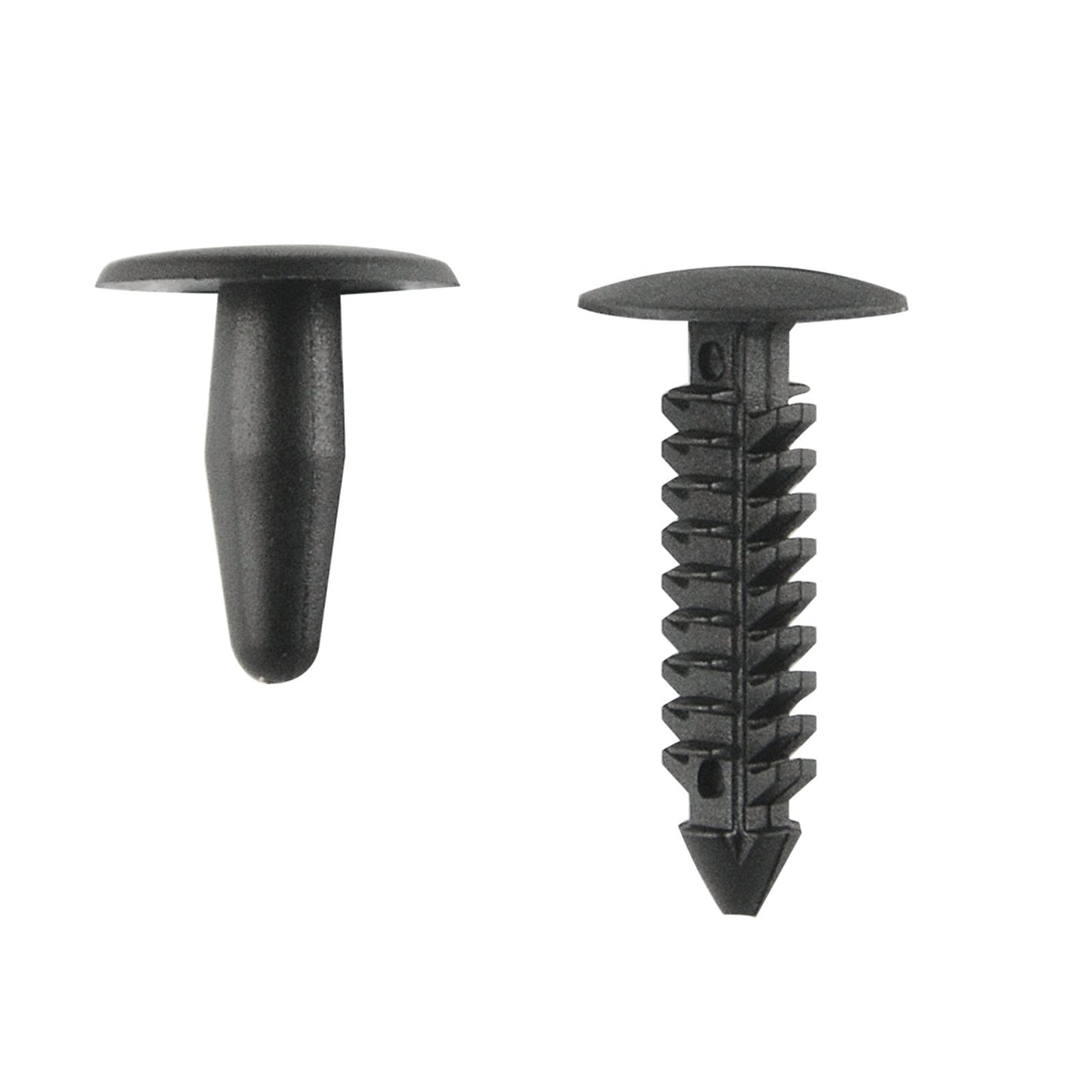 Pinnacle Black Nylon Trim Clips - 13 x 24mm & 14 x 15mm - 4 Pack