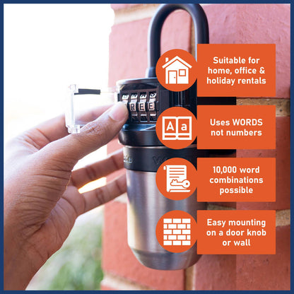 Wordcode Portable Key Safe - 195 x 205mm