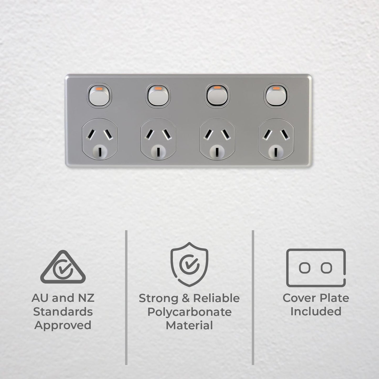 Deta Silver Four Outlet Power Point