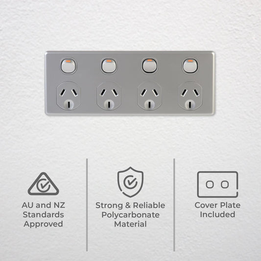 Deta Silver Four Outlet Power Point