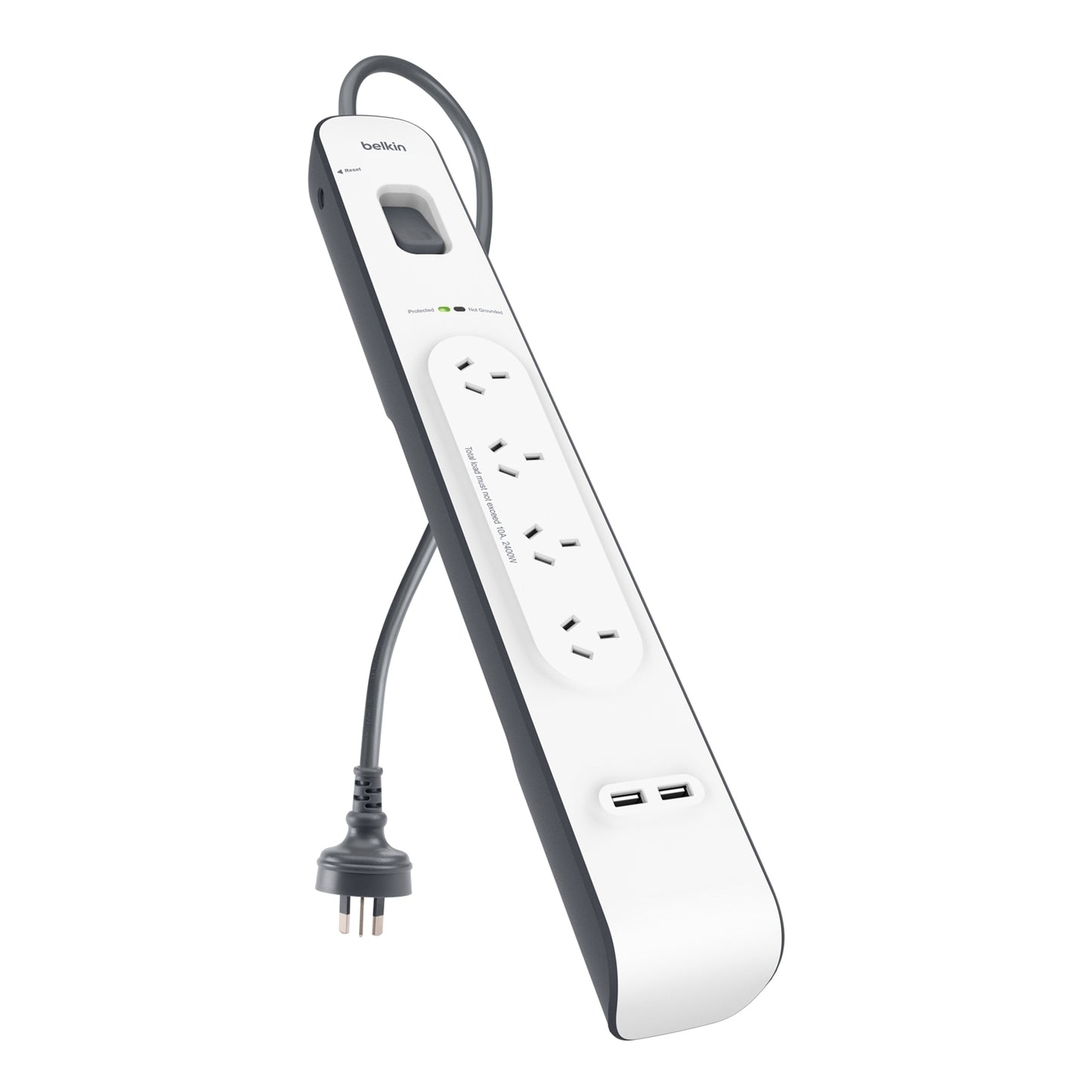 Belkin 4 Outlet 2 USB Surge Protector Powerboard