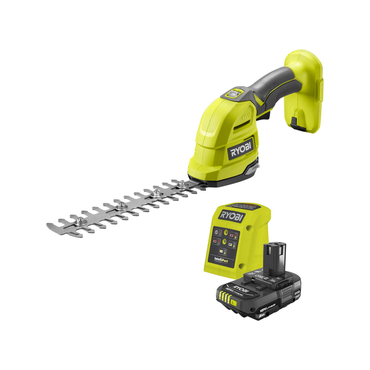 Ryobi 18V ONE+ 2.0Ah 217mm Hedge Grass Shears Kit - R18HTR132