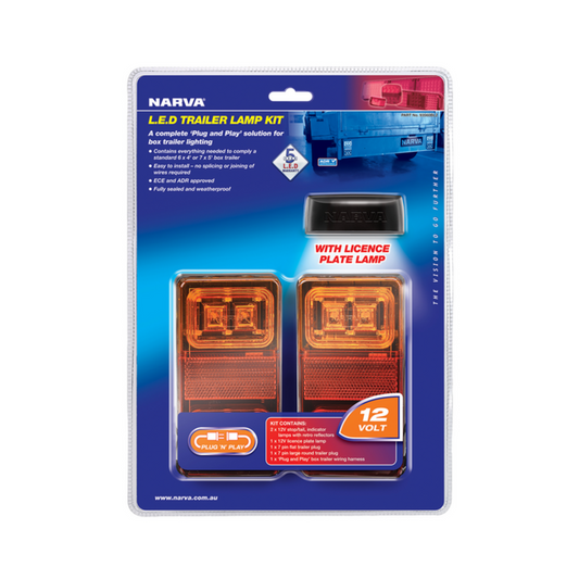 Narva LED Trailer Lamp Kit - Rectangular - 12V - 2 Pack