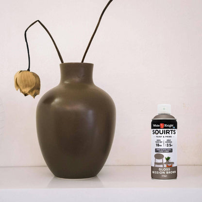 White Knight Squirts Spray Paint - 310g - Mission Brown