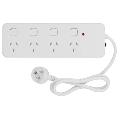 Click Surge Powerboard - 4 Outlet - 80 x 240mm
