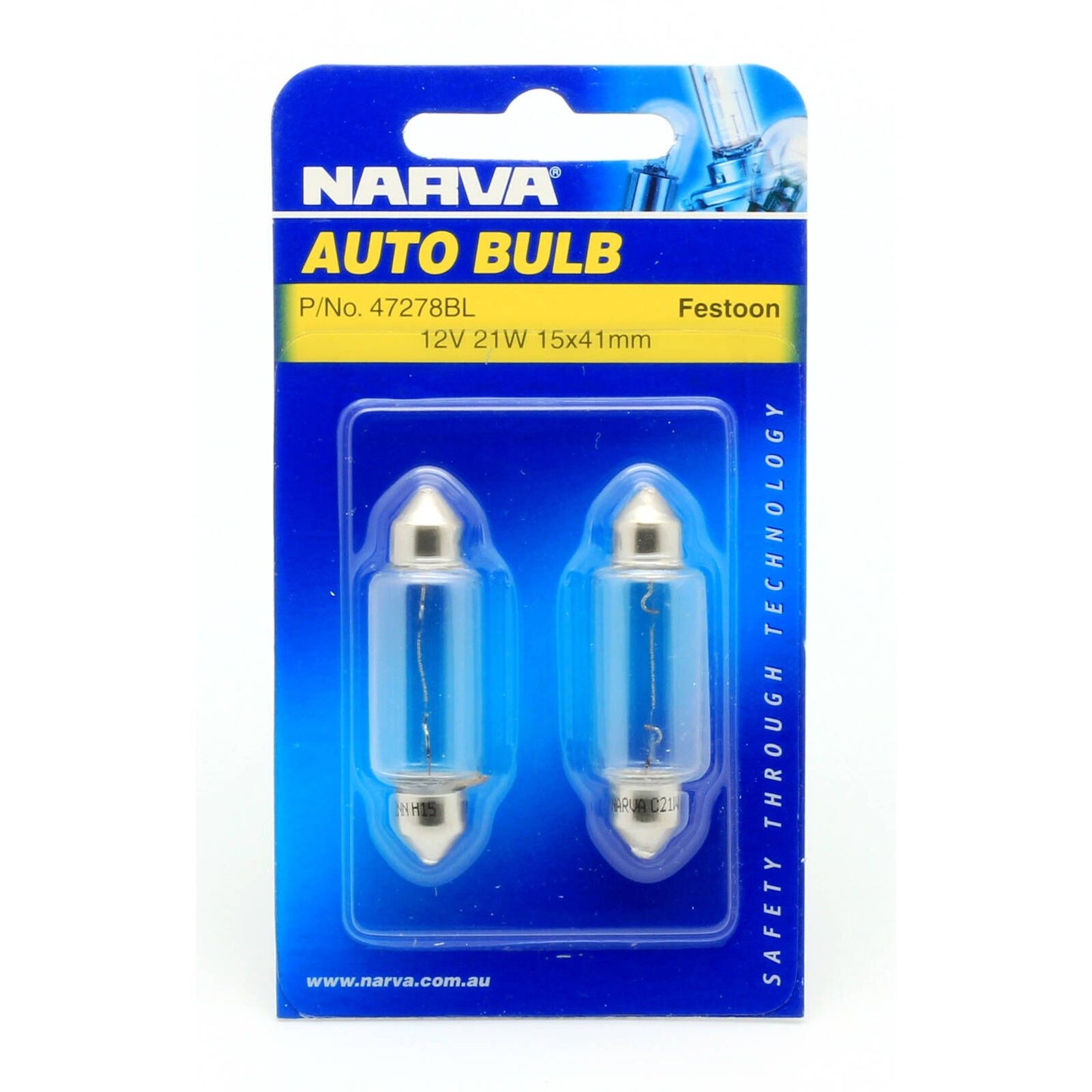 Narva Festoon Globe - 12V 21W - 2 Pack