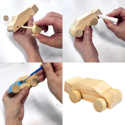 Boyle Wood Craft Project Kit Rally Car - 117 x 63 x 35mm