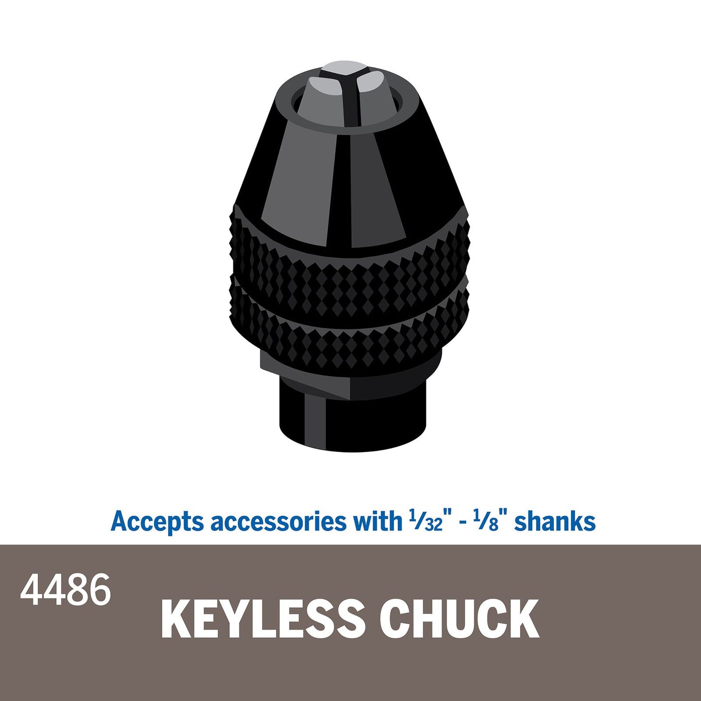Dremel Black Multi Chuck - 0.8-3.2mm