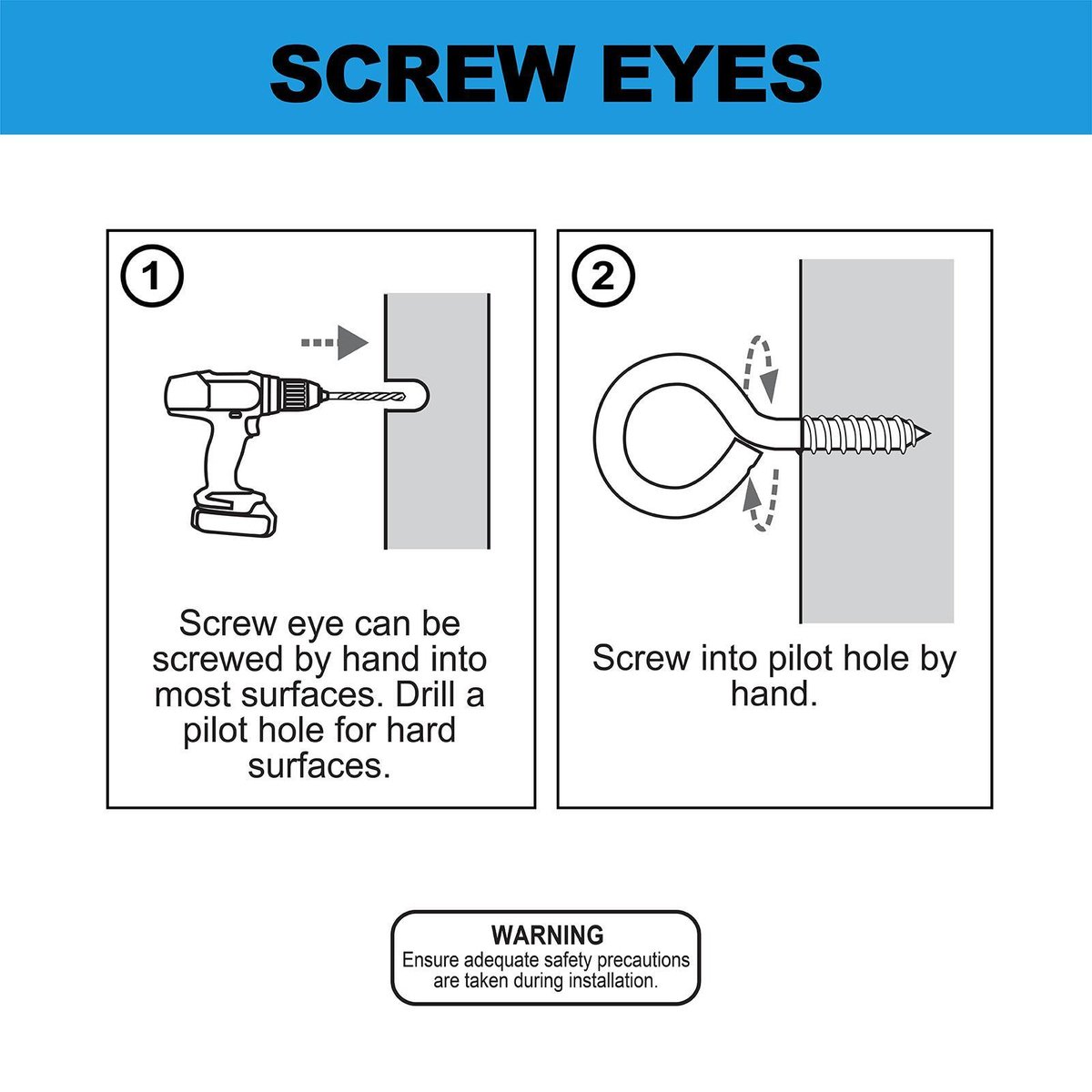 Everhang Screw Eye Hook Zinc Plated 12mm 25 Pack