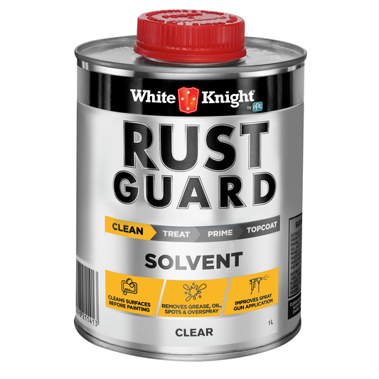 White Knight Rust Guard Solvent Cleaner - Clear 1L