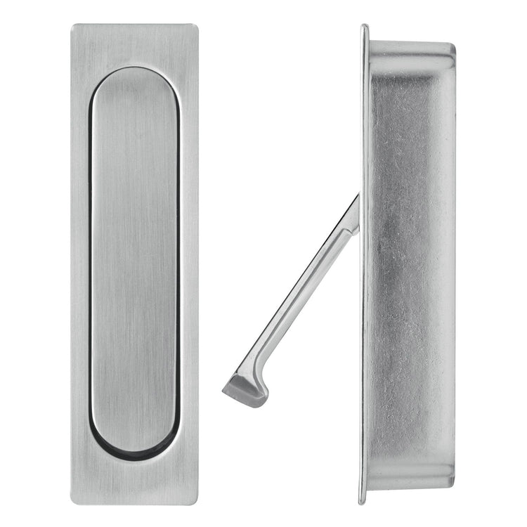 Delf Brushed Nickel Edge Pull Sliding Door Handle