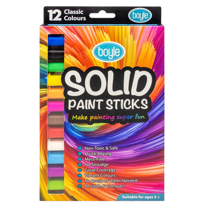 Boyle Solid Paint Sticks - 12 Pack