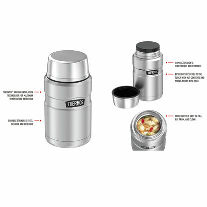 Thermos Stainless King Vacuum Insulated Food Jar - 710ml