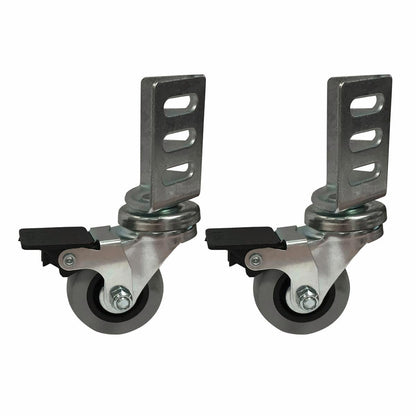Move It 50mm TPR Swivel Brake Angle Plate Castor 2 Pack 40kg