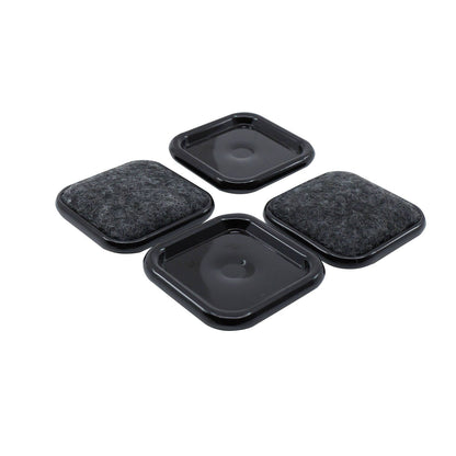 Surface Gard Square Carpet Castor Cup - 38 x 38mm - 4 Pack