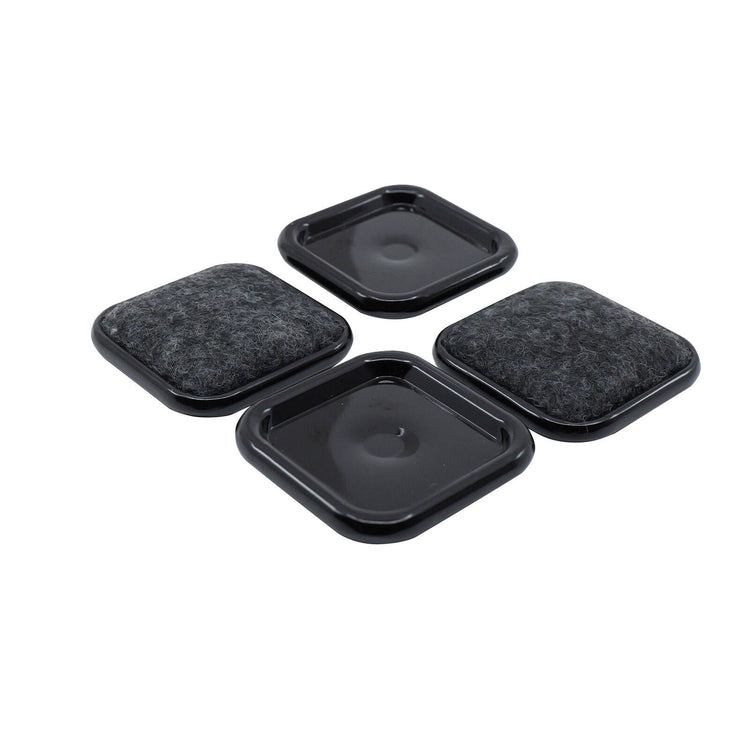 Surface Gard Square Carpet Base Castor Cup 38 x 38mm 4 Pack
