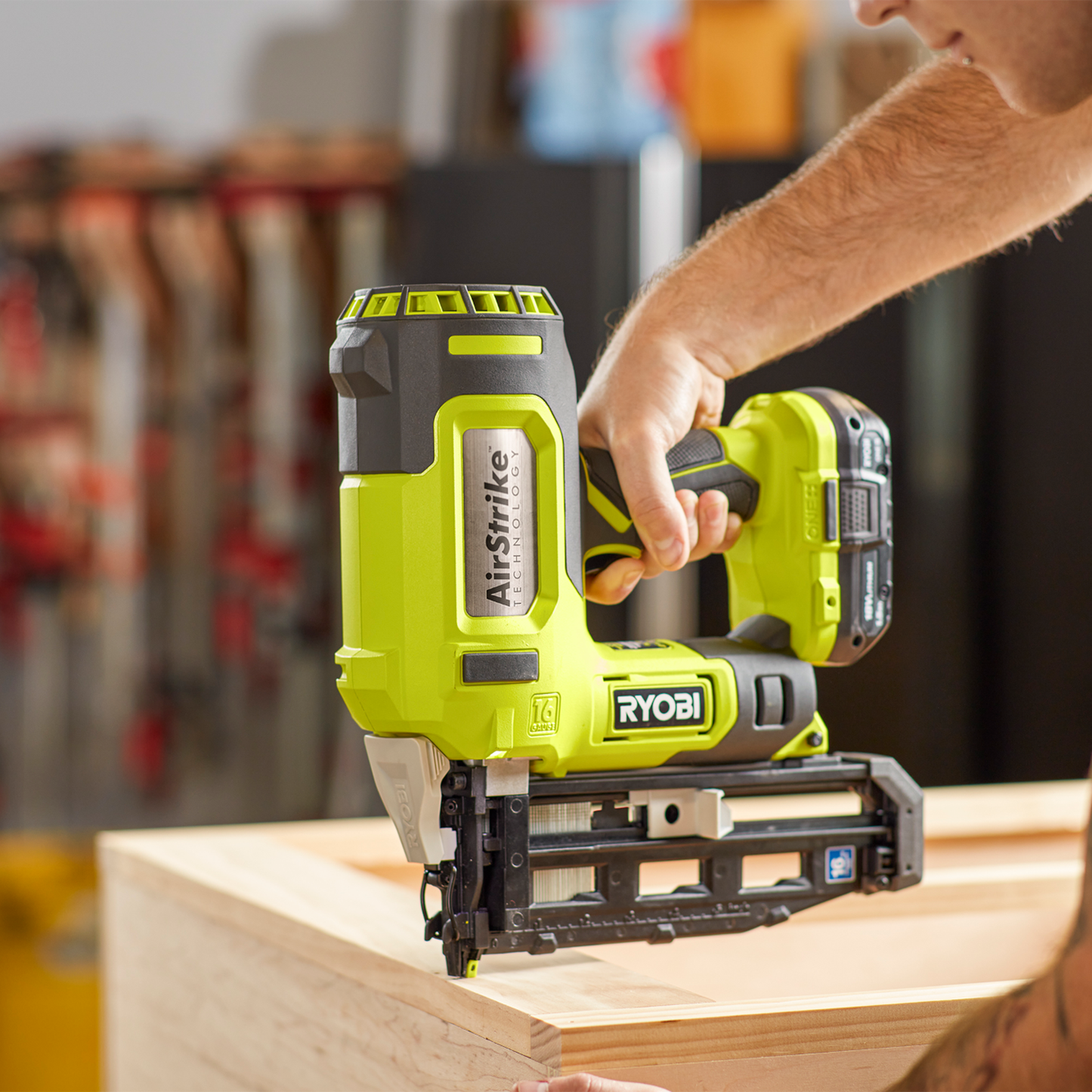 Ryobi Brad Nailer - 18V ONE+ - 16GA - 105 Capacity - Tool Only