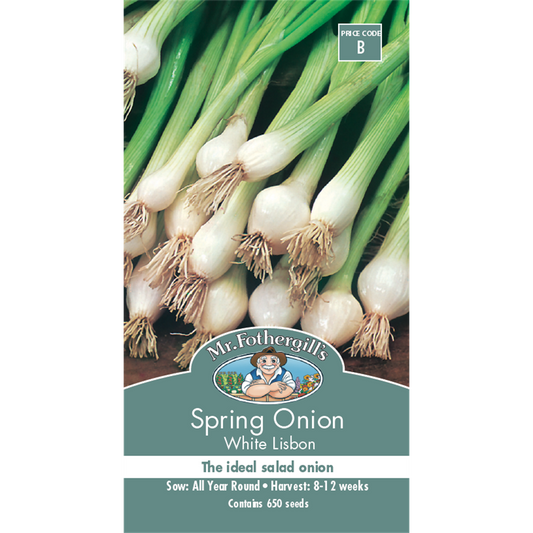 Mr Fothergill Spring Onion Seeds - White Lisbon
