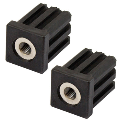 Richmond Square Threaded Tube Insert - 32mm x M10 - 2 Pack