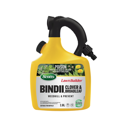 Scotts Lawn Builder Bindii Clover Broadleaf Weedkiller - 180m² Refillable Bottle