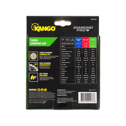 Kango Turbo Diamond Grinding Cup - 125mm