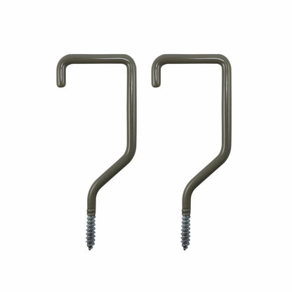 Everhang Handy Storage Hooks - 152mm x 60mm - Steel PVC Coated - 2 Pack