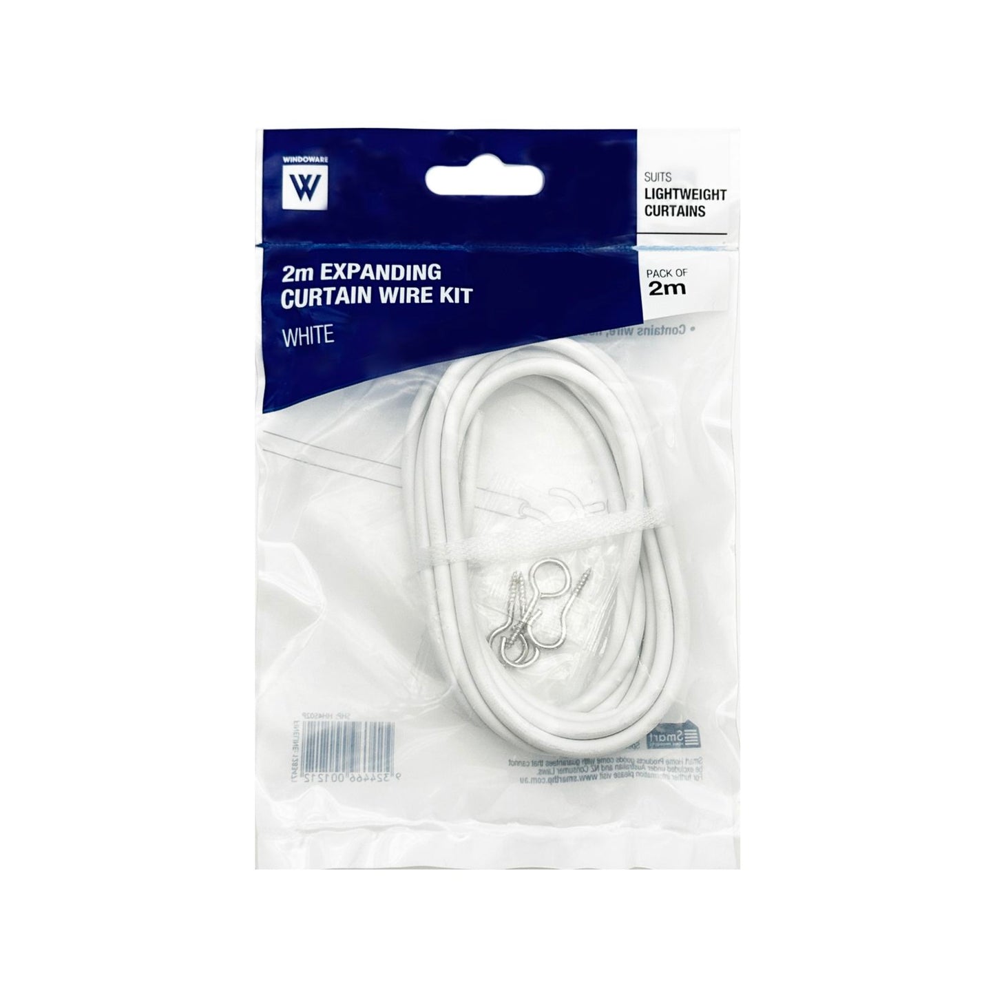 Windoware Expanding Curtain Wire Kit - 2m - White