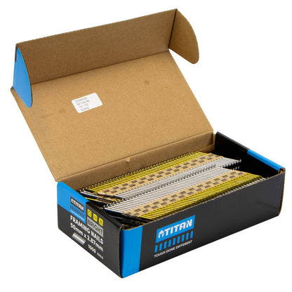 Titan Collated Framing Nails - 50mm - 1000 Pack