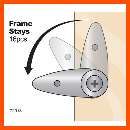 Everhang Picture Frame Stay - 21mm x 7mm - Nickel Plated - 16 Pack