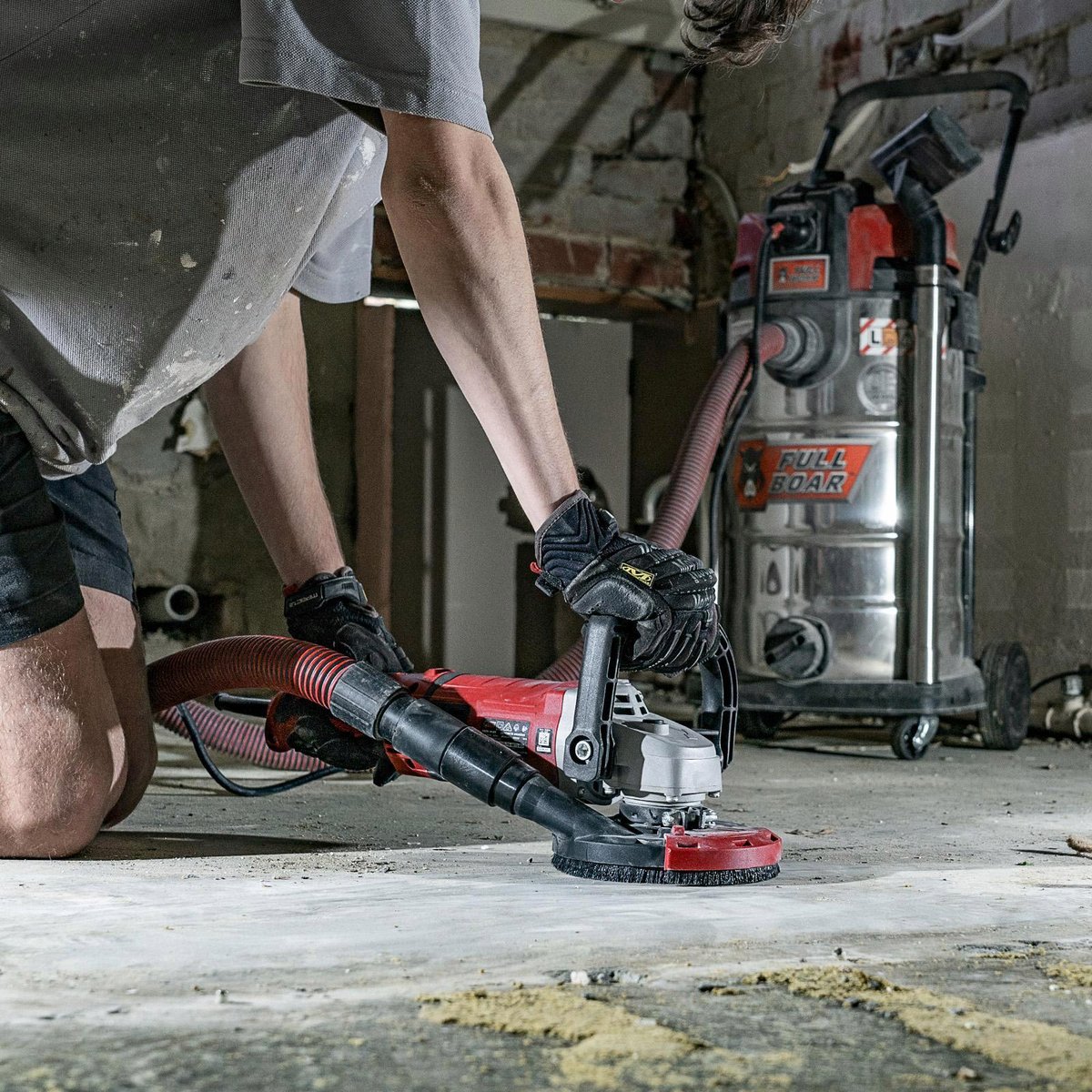 Full Boar 1500W Concrete Grinder 125mm - Variable Speed - FBCG-14125
