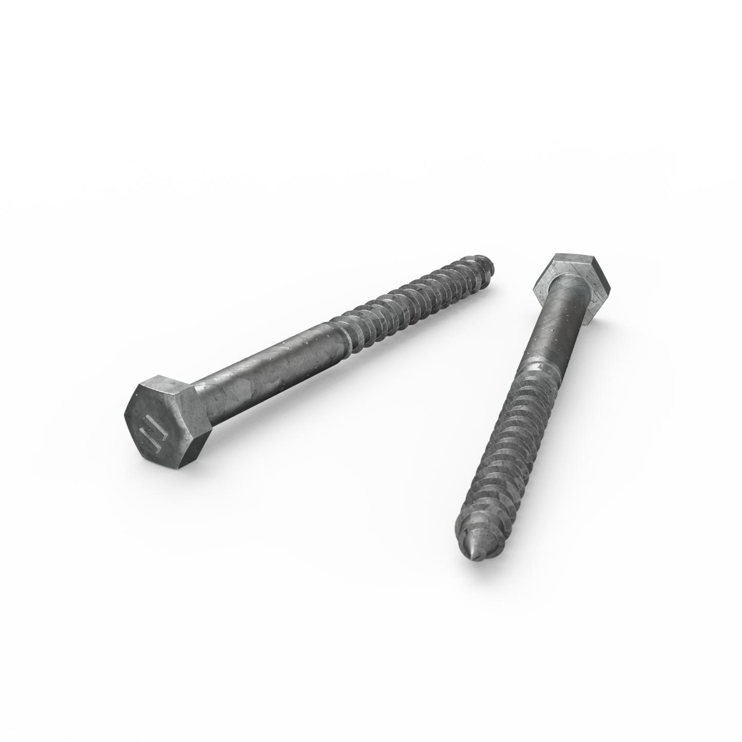 Zenith Hot Dip Galvanised Hex Head Coach Screws - M8 x 100mm - 25 Pack