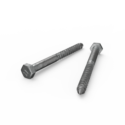 Zenith Hot Dip Galvanised Hex Head Coach Screws - M8 x 100mm - 25 Pack