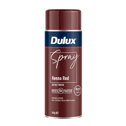 Dulux Spray Paint - 340g - Satin Henna Red
