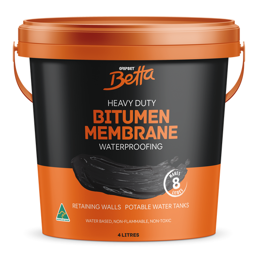 Gripset Betta Bitumen Rubber Waterproofing Membrane - 4L