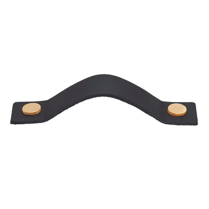 Lane Black Leather Handle - 128mm