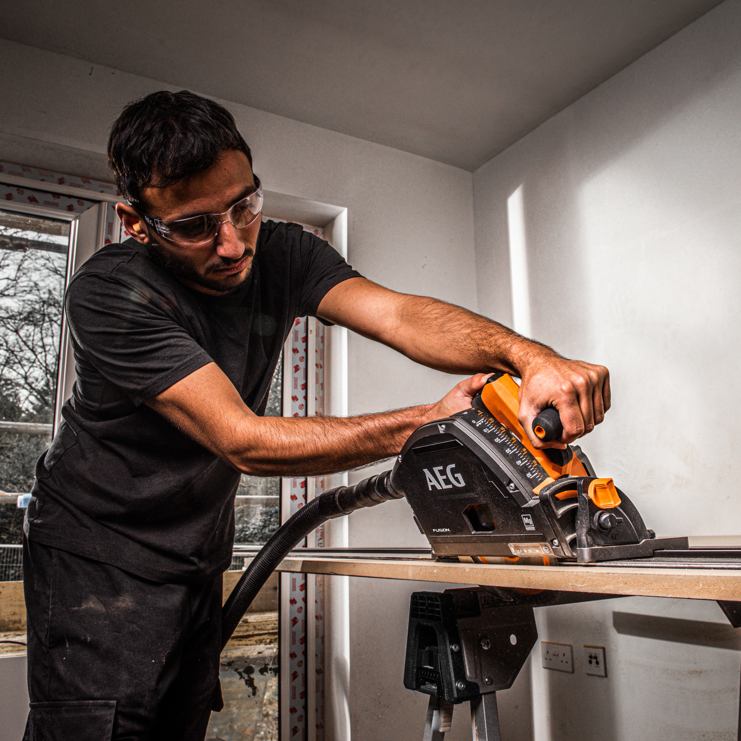 AEG Fusion Track Saw - 18V - 165mm - Skin Only