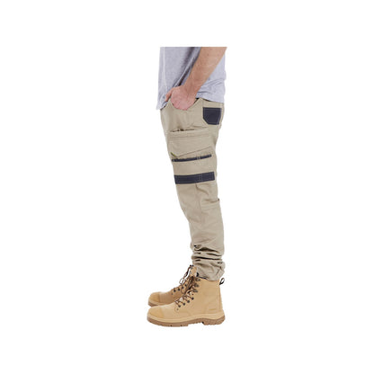 Tradie Mens Skinny Cuff Pants - 102 - Khaki