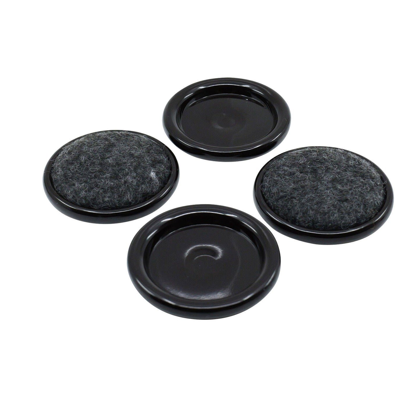 Surface Gard Brown Carpet Castor Cup - 38mm - 4 Pack
