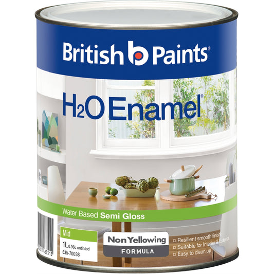 British Paints H2O Enamel - 1L