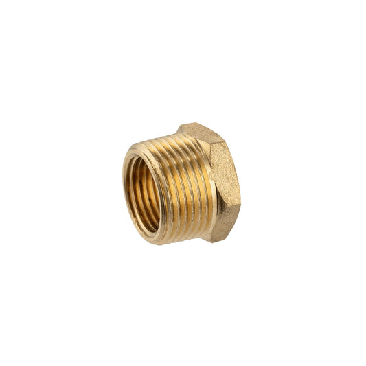 Brasshards Brass Threaded Hex Reducing Bush - 20 x 15mm