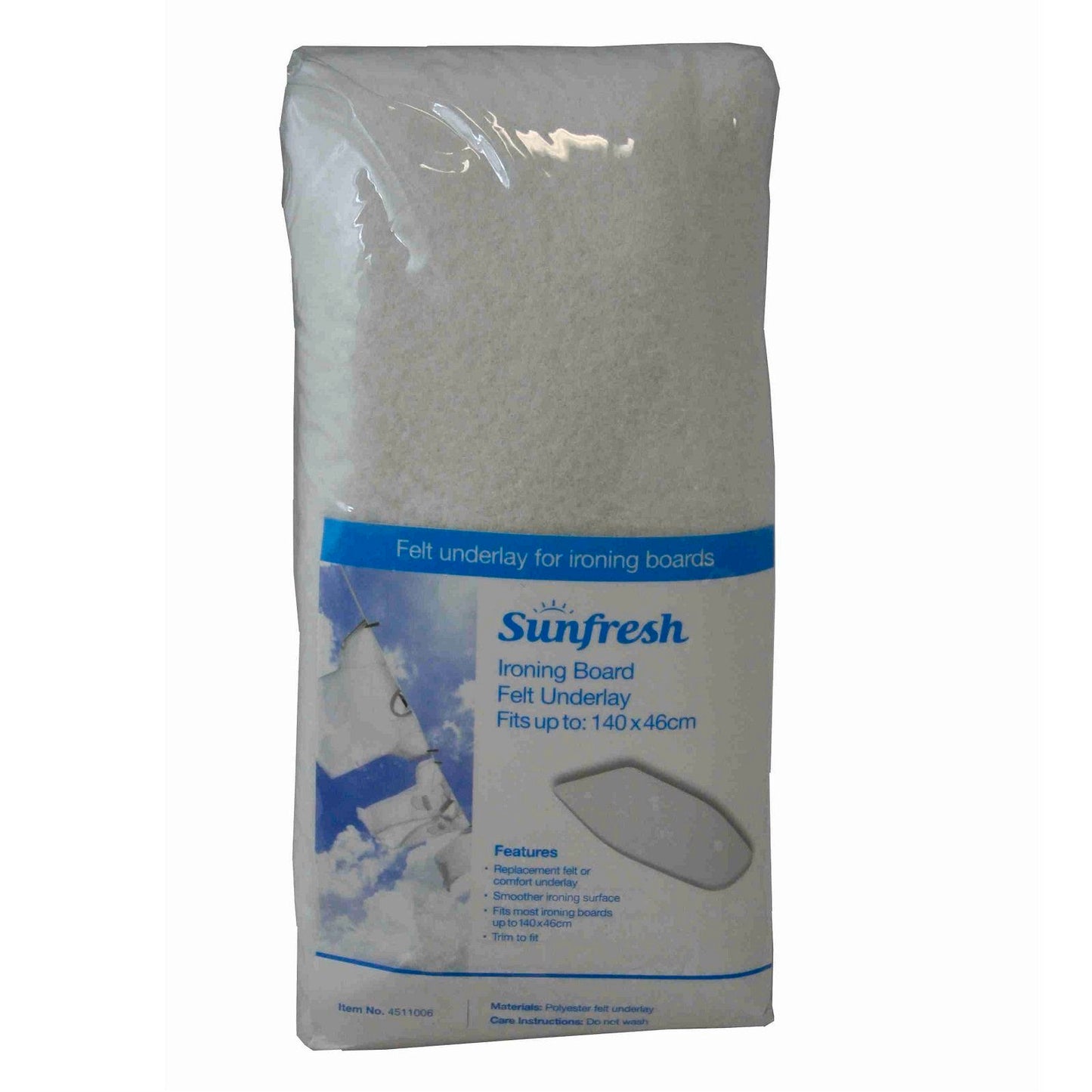 Sunfresh Ironing Board Felt Underlay - 140 x 46cm