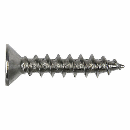 Otter Satin Chrome Hinge Screws - 10 x 30mm - 16 Pack