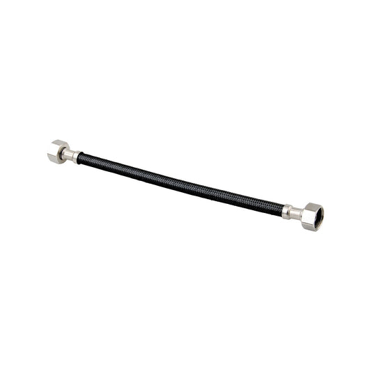Enduraseal Black Premium Braided Water Connector Straight 300mm