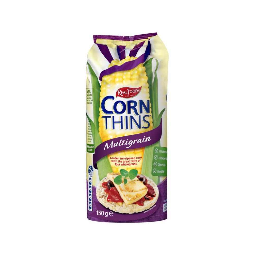 Real Foods Multigrain Corn Thins - 150g