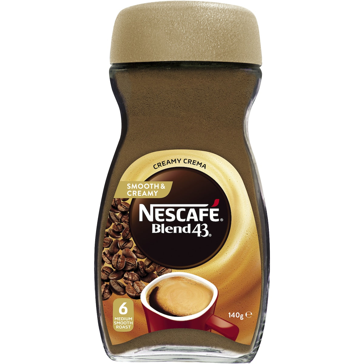 Nescafe Blend 43 Smooth & Creamy Instant Coffee Jar 140g